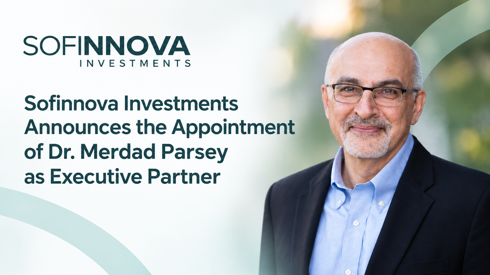 We’re Pleased to Welcome Merdad Parsey, M.D., Ph.D.